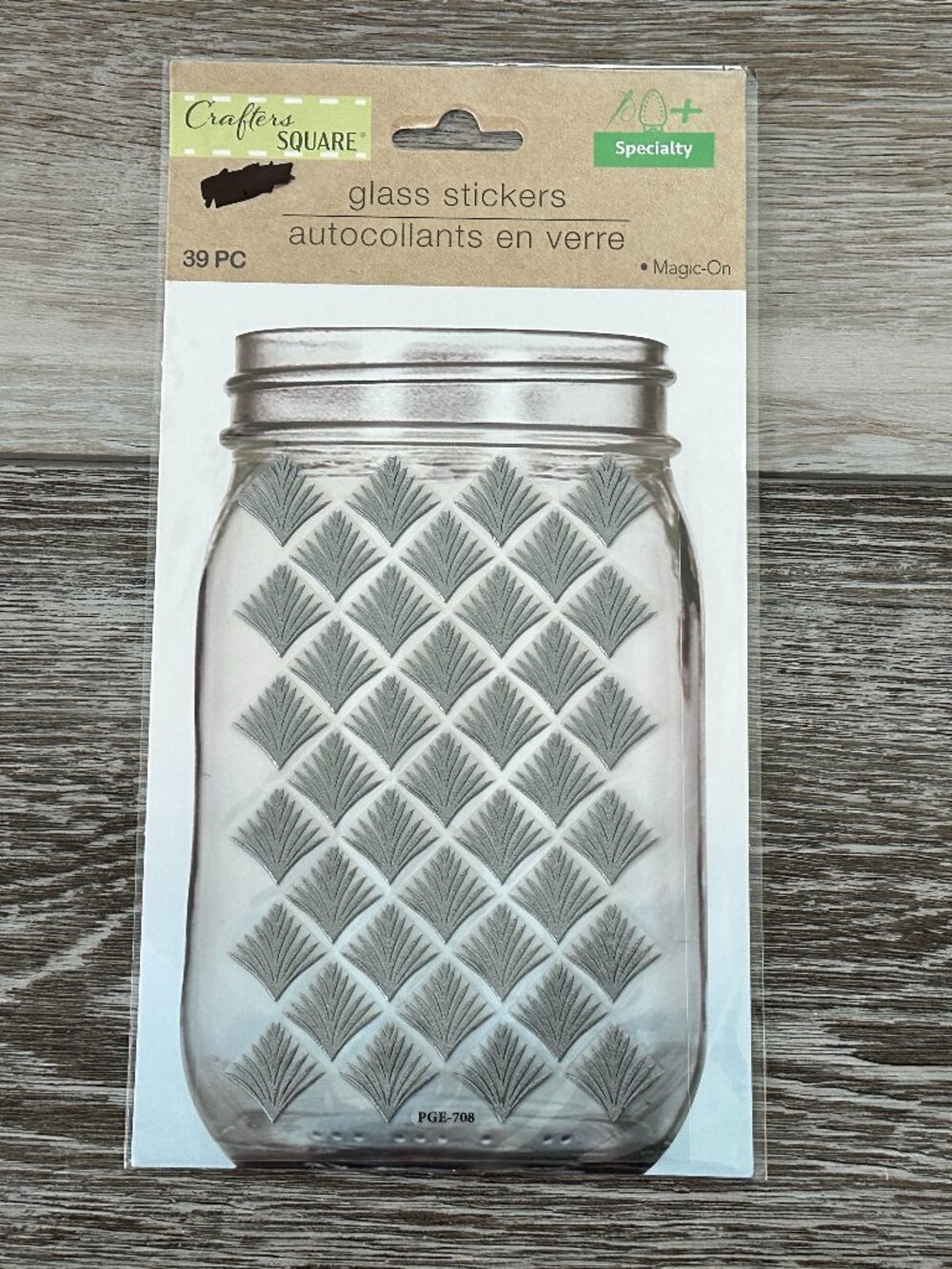 NWT Glass Stickers Magic-On 39 Pieces Beautiful Crafters Square